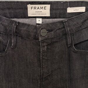 Frame Denim Charcoal Le Boot Jeans
